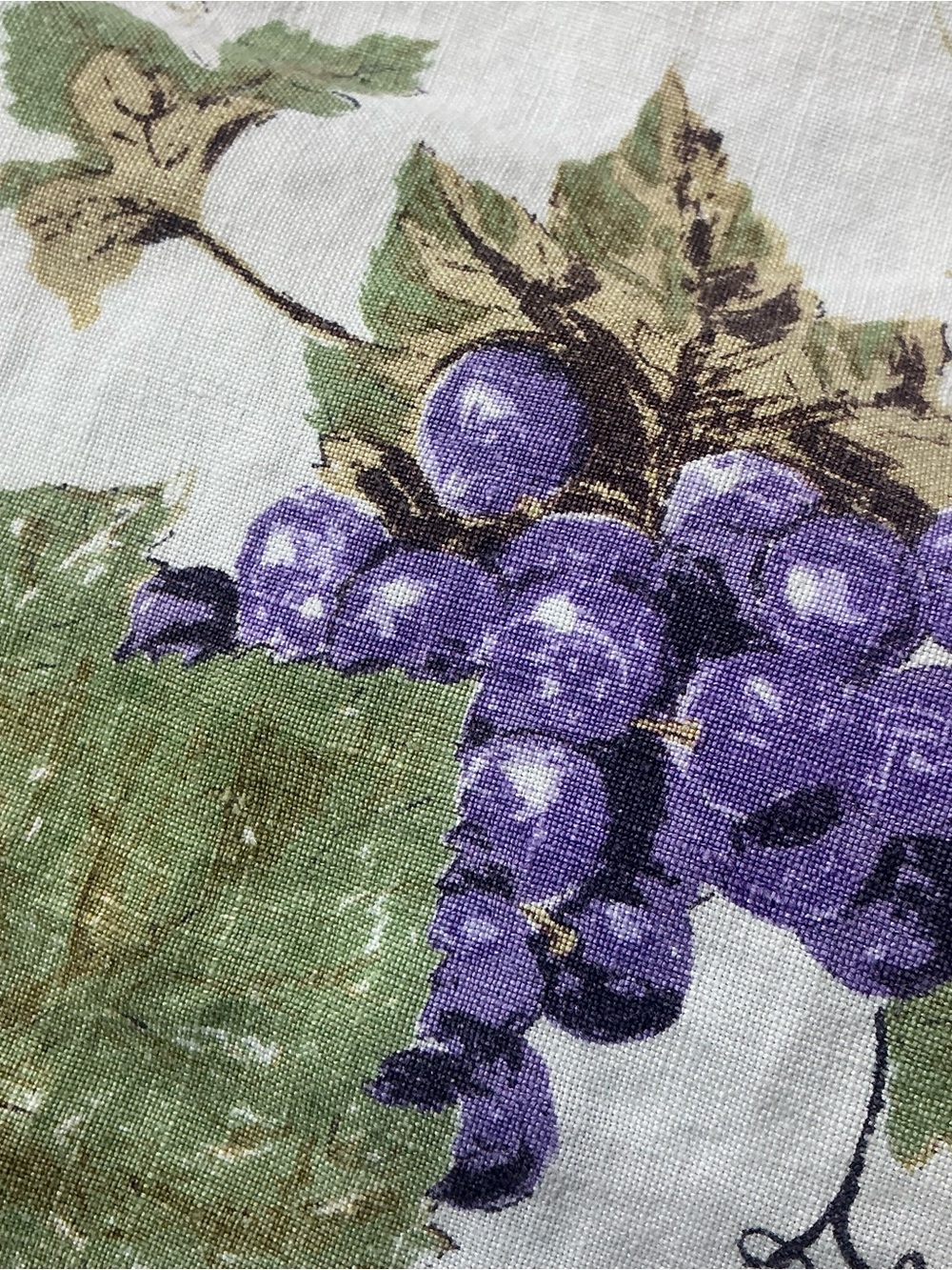 Vintage tablecloth cotton/linen mid-century bundle set of five - Picture 9 of 10